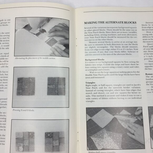 Vintage 1991 Nine Patch Wonders Quilt Book Blanche Young Helen Young Frost - Picture 4 of 10